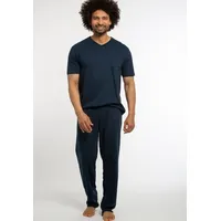 Ammann Schlafanzug Kurzarm Organic Cotton in Dunkelblau | Gr.: