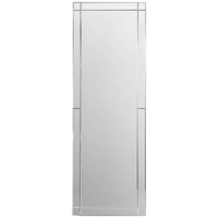 XORA Standspiegel Silber, rechteckig, 55x160x48 cm, Fsc, Ganzkörperspiegel, Spiegel,