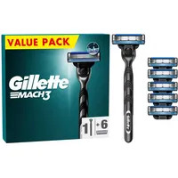 Gillette Mach3 Rasierer + Rasierklingen 6 St.
