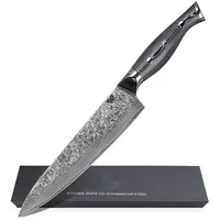 WolfCut Damascus Chefmesser 20 cm Klinge 67-lagiger Damaszenerstahl mit