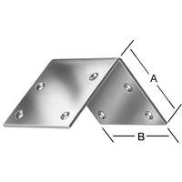 GAH Alberts Alberts Breitwinkel 40x40x40x2mm Stahl roh, gelb sendzimirverzinkt