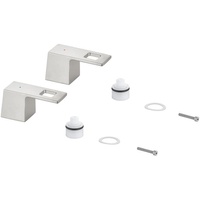 Grohe Griffpaar für Eurocube für 3-Loch Waschtischbatterie, Markierung blau/rot,