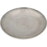 Meinposten Dekoschale MILA silber Metall Schale Deko Teller Kerzenschale