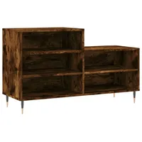 VidaXL Schuhregal Räuchereiche 102x36x60 cm Holzwerkstoff Vidaxl
