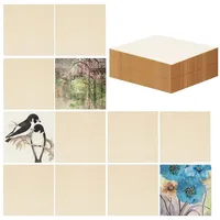 Belle Vous Blanko Untersetzer Holz Quadratisch Natur (30Stk) –
