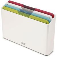 Joseph Joseph Folio Icon Schneidebrett-Set mit Aufbewahrungsbox, rutschfest, farblich