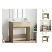 VidaXL Schminktisch mit Spiegel Sonoma-Eiche 80x39x80 cm