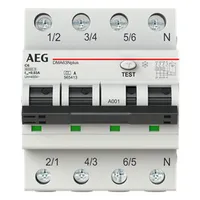 AEG Busch-Jaeger 2CSR256154R1064 DMA63N+C06/030 6kA 3pol.+N C6 30mA ...