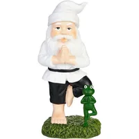 Brubaker Gartenzwerg Yoga Übung Baum Zwerg mit Frosch -