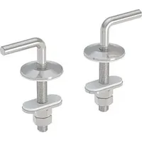 Geberit Scharnier-Set Befestig. v unt, Edelstahl, für WC-Sitz