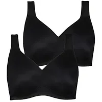 Ulla Popken BH, in schwarz 120D