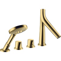 Hansgrohe Axor Starck Organic 4-Loch Wannenrandarmatur mit Thermostat polished