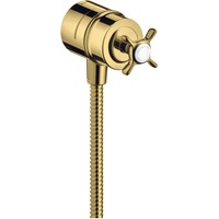 Hansgrohe Axor Montreux Fixfit Stop Absperrventil und Kreuzgriff polished