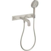 Hansgrohe Axor Citterio 3-Loch Wannenarmatur mit Hebelgriffen und Platte