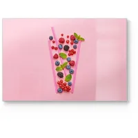 Deqori Schneidebrett aus Glas | groß 30x20 cm |