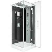 AcquaVapore Dampfdusche Duschtempel Sauna Dusche Duschkabine D38-03R2-EC 80x80 cm