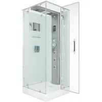 AcquaVapore Dampfdusche Duschtempel Sauna Dusche Duschkabine D38-00R2 80x80 cm