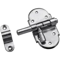 DENI Grendelriegel mit Schlaufe 1706,B69xL35mm silber, galv. verzinkt