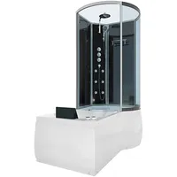 AcquaVapore Kombination Whirlpool Dusche K50-L32-WP Duschkabine Wanne 170x100