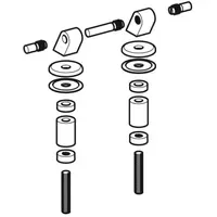 Geberit Scharnier-Set 597146000 für Urinaldeckel