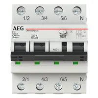 AEG Busch-Jaeger 2CSR256154R1104 DMA63N+C10/030 6kA 3pol.+N C10 30mA ...