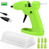 Zawaer Heißklebepistole Akku Klebepistole Kabellos 40 Klebesticks DIY Handwerk