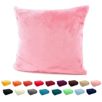 Heimtexland ® Flanell Kuschel Kissen Super Soft Dekokissen Plüsch