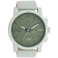 Oozoo grün Leder Timepieces Damen-Herren Analog-Quarzuhr UOC11215 | Grün