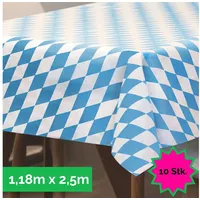 Sensalux Tischdecke, abwaschbar, Vorteilspack, 10 Stück, 1,18m x 2,5m,