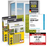 EasyMaxx Fliegengitter für Fenster mit Magic Click | Moskitonetz
