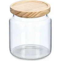 Neuetischkultur Vorratsglas mit Holzdeckel 830 ml
