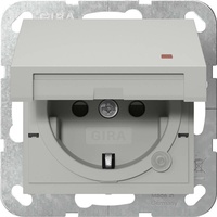 Gira 4552015 Schutzkontakt-Steckdose Klappdeckel Kontrolllicht mit Shutter System 55,