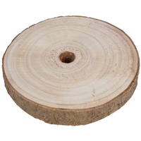 Buri Baumstammscheibe 15cm zum Basteln Holzscheibe Gesteckunterlage Dekomaterial Holz