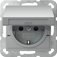 Gira 475426 SCHUKO-Steckdose mit Klappdeckel und Shutter Schraubklemmen, System