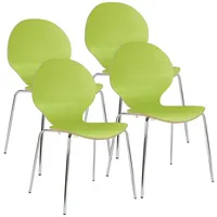 NOWY STYL 4 Nowy Styl Schalenstühle Cafe VI grün