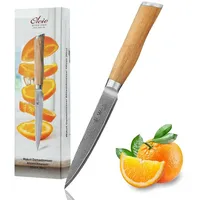 Wakoli Damast Allzweckmesser Klingenlänge 12,50 cm mit Olivenholzgriff