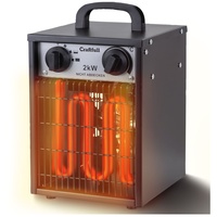 Craftfull Elektro-Heizlüfter HL200, 2000/3000 Watt, Überhitzungsschutz, Thermostat, Griff, Stahl