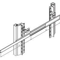 Schroff 21120163 19 Zoll Netzwerkschrank-Schienen