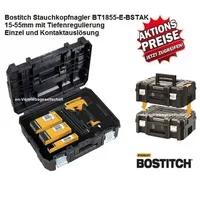 Bostitch BT1855-E-BSTAK 15-55mm Nagler Stiftnagler für Stauchkopfnägel Prebena J