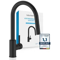 Bächlein Küchenarmatur Kocuso – 360 Grad schwenkbar (matt schwarz)