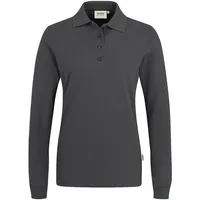 Hakro Damen Longsleeve-Poloshirt Mikralinar® anthrazit, S