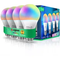 Nous P3Z ZigBee Smart Glühbirne E27 LED, RGB, Kompatibel