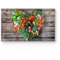 Deqori Frühstücksbrett Glas | klein 23x14 cm | Motiv