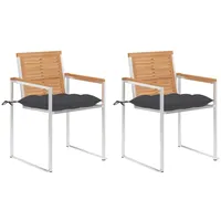 VidaXL Gartenstuhl 24 x 48 x 85 cm grau