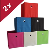 VCM 2er Set Faltbox Klappbox Aufbewahrungsbox Boxas