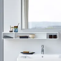 Duravit L-Cube 100x14cm, we. matt, 3 Fächer, horizontal
