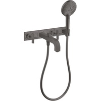Hansgrohe Axor Citterio 3-Loch Wannenarmatur mit Kreuzgriffen und Platte