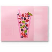 Deqori Schneidebrett aus Glas | groß 40x30 cm |