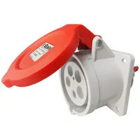 BALS CEE Anbausteckdose gerade 32A 5P 400V Einbausteckdose QUICK-CONNECT
