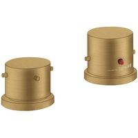 Hansgrohe Axor Starck 2-Loch Wannenrandarmatur mit Thermostat - Brushed